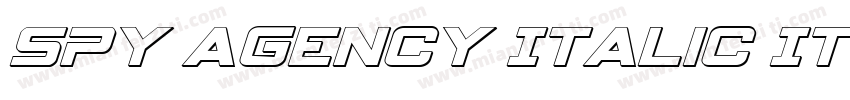 Spy Agency Italic It字体转换